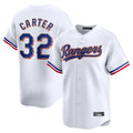 Jamed T.Rangers #32 Evan Carter Player Gold Collection Limited Edition White Stitched Jerseys