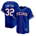 Jamed T.Rangers #32 Evan Carter Player Royal 2026 City Connect Premier Stitched Jerseys