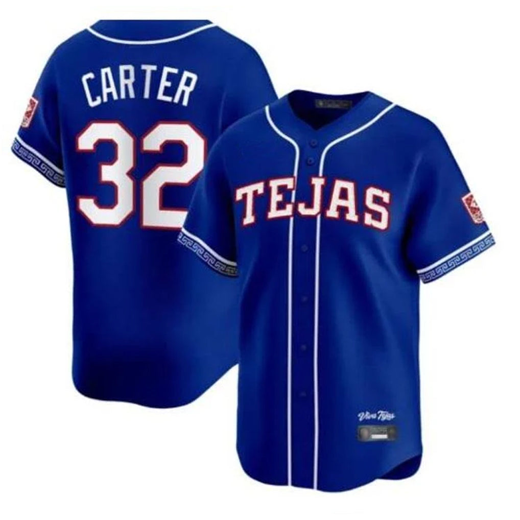 Jamed T.Rangers #32 Evan Carter Player Royal 2026 City Connect Premier Stitched Jerseys