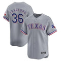 Jamed T.Rangers #36 Wyatt Langford Player Gray Home Limited Stitched Jerseys