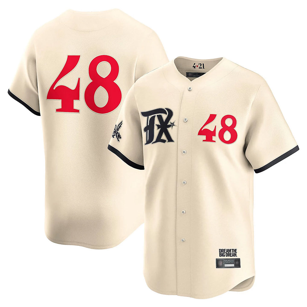 Jamed T.Rangers #48 Jacob deGrom Player Cream Limited City Connect Stitched Jerseys