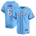 Jamed T.Rangers #6 Josh Jung Player Light Blue 2026 City Connect Limited Stitched Jerseys