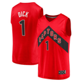 Jamed T.Raptors #1 Gradey Dick Red Fast Break Player Jerseys - Icon Edition