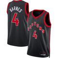 Jamed T.Raptors #4 Scottie Barnes Black Swingman Jerseys - Statement Edition