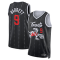 Jamed T.Raptors #9 RJ Barrett Black 2025-26 Swingman Jerseys - City Edition