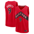 Jamed T.Raptors #9 RJ Barrett Red Fast Break Jerseys - Icon Edition