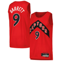 Jamed T.Raptors #9 RJ Barrett Red Swingman Player Jerseys - Icon Edition