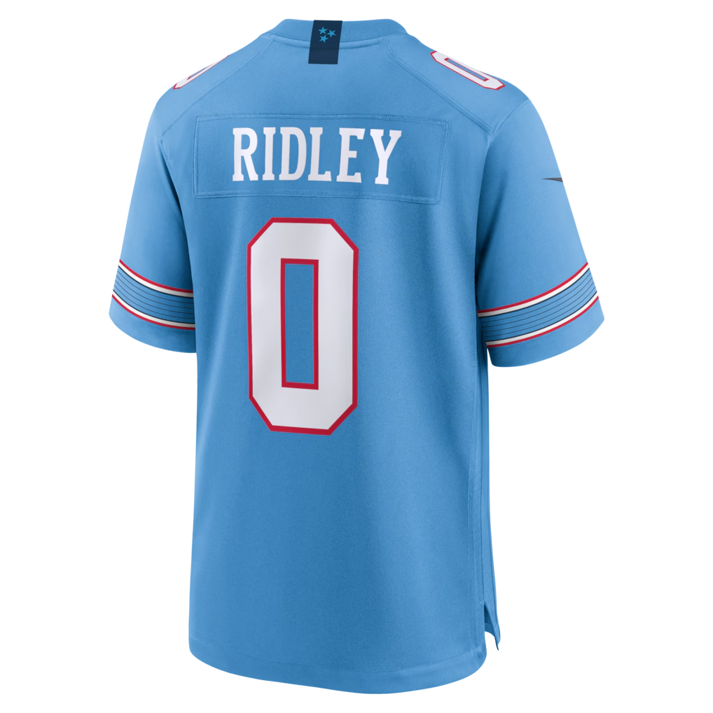 Jamed T.Titans #0 Calvin Ridley Light Blue Game Stitched Jerseys
