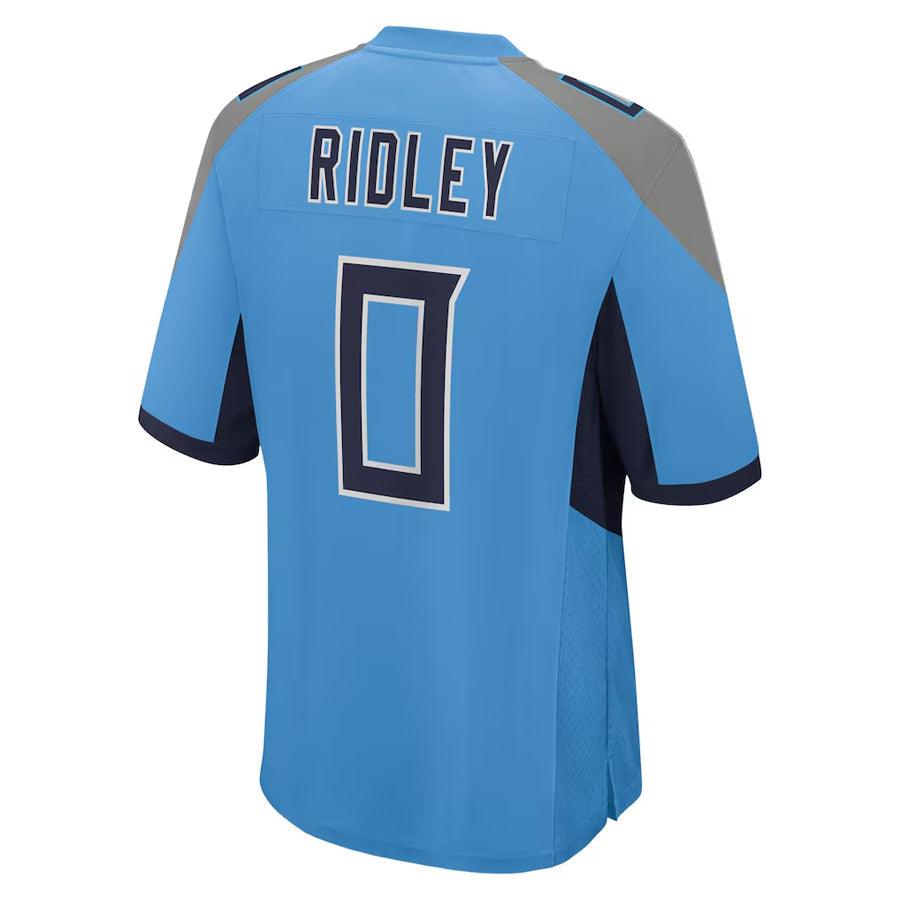 Jamed T.Titans #0 Calvin Ridley Player Light Blue Home Game Stitched Jerseys