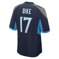 Jamed T.Titans #17 Chimere Dike Navy Team Game Stitched Jerseys