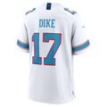 Jamed T.Titans #17 Chimere Dike White Game Stitched Jerseys