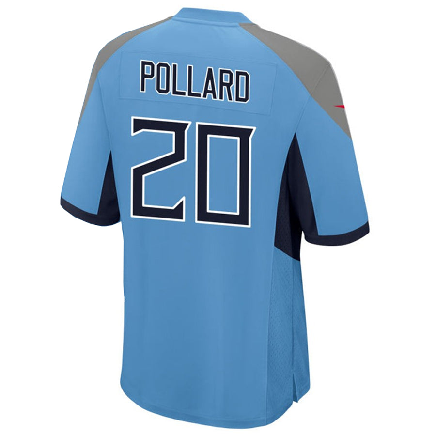 Jamed T.Titans #20 Tony Pollard Player Light Blue Home Game Stitched Jerseys