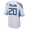 Jamed T.Titans #20 Tony Pollard Player White Home Game Stitched Jerseys