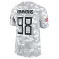 Jamed T.Titans #98 Jeffery Simmons Player Arctic Camo Salute To Service Limited Stitched Jerseys