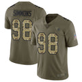 Jamed T.Titans #98 Jeffery Simmons Player Olive Salute To Service Limited Stitched Jerseys