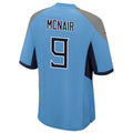 Jamed T.Titans #9 Steve McNair Player Light Blue Home Game Stitched Jerseys