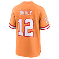 Jamed TB.Buccaneers #12 Tom Brady Player Orange Home Game Stitched Jerseys