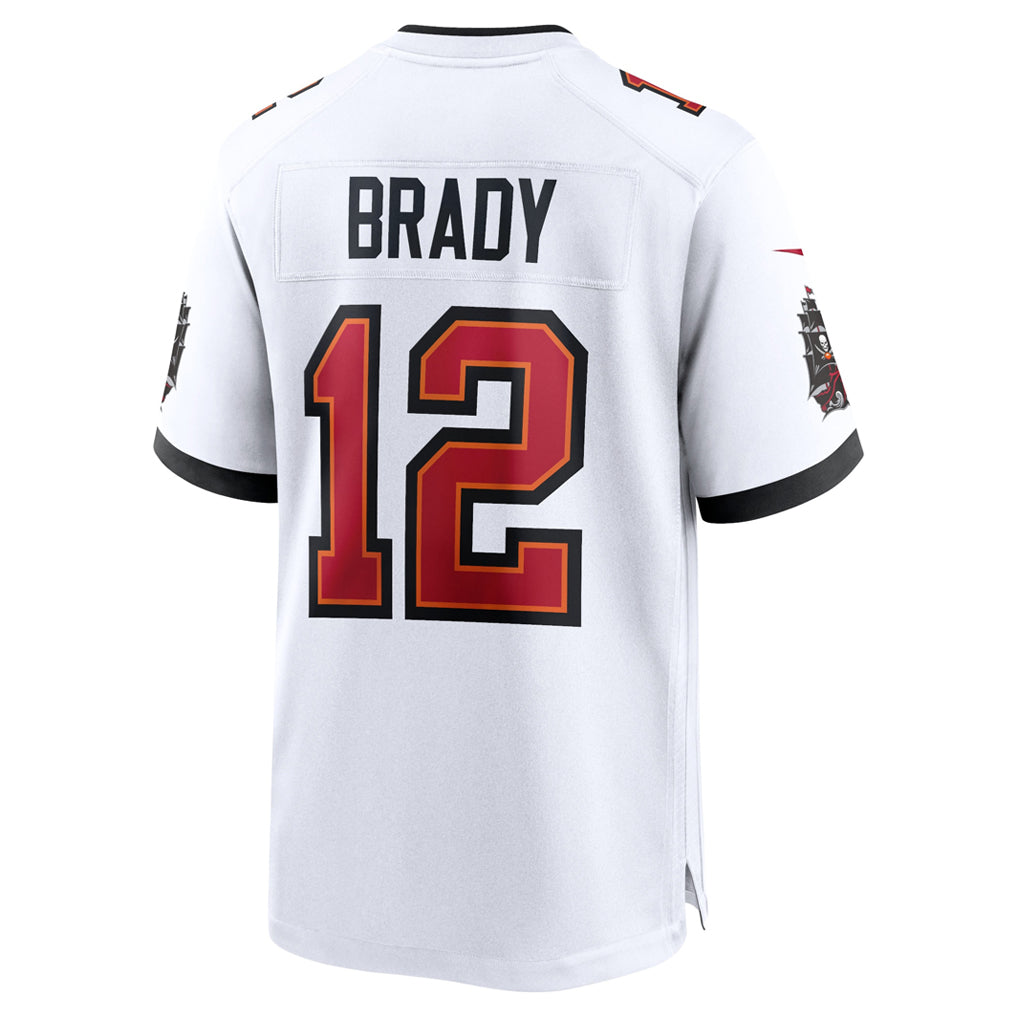 Jamed TB.Buccaneers #12 Tom Brady Player White Home Game Stitched Jerseys