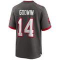 Jamed TB.Buccaneers #14 Chris Godwin Jr. Player Deep Pewter Home Game Stitched Jerseys