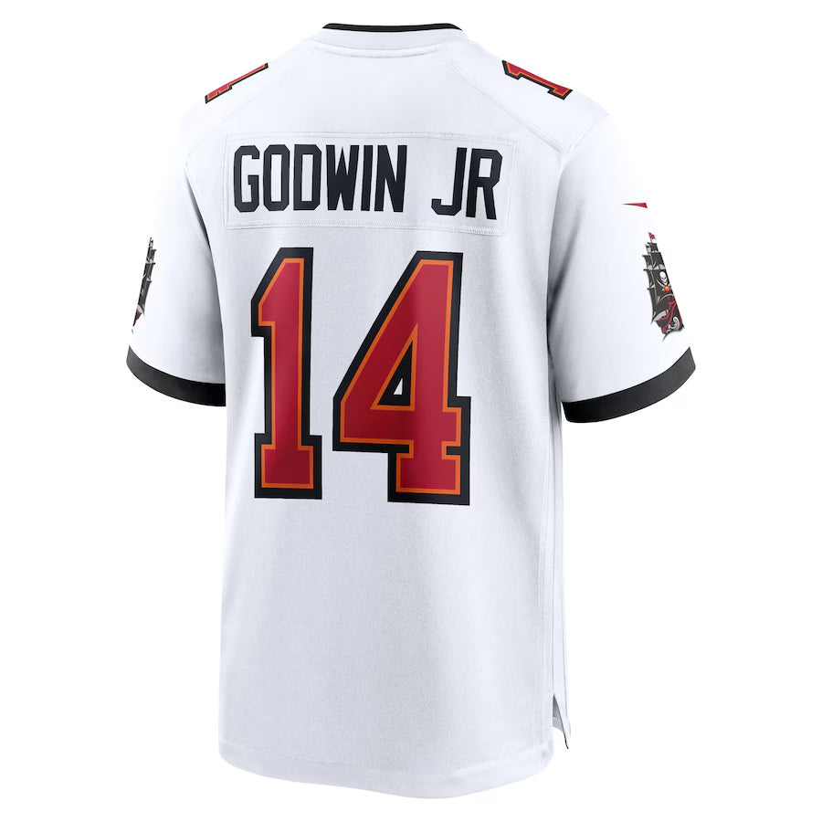Jamed TB.Buccaneers #14 Chris Godwin Jr. Player White Game Home Stitched Jerseys