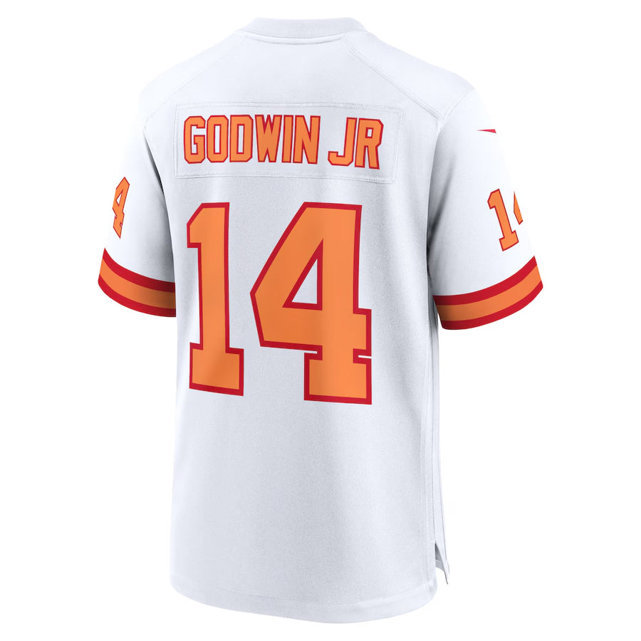 Jamed TB.Buccaneers #14 Chris Godwin Jr. Player White Home Game Stitched Jerseys