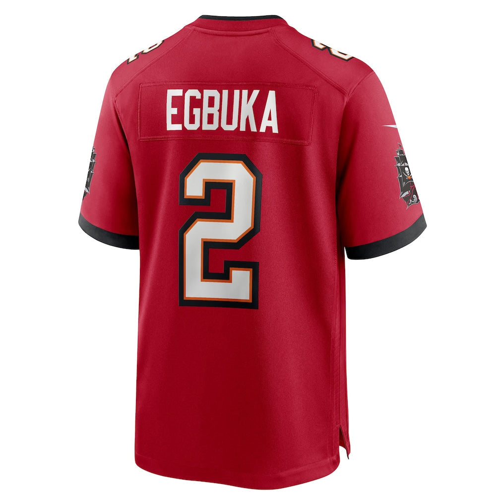 Jamed TB.Buccaneers #2 Emeka Egbuka Player Red Home Game Stitched Jerseys
