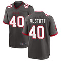 Jamed TB.Buccaneers #40 Mike Alstott Player Pewter Game Stitched Jerseys