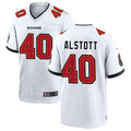Jamed TB.Buccaneers #40 Mike Alstott Player White Home Game Stitched Jerseys