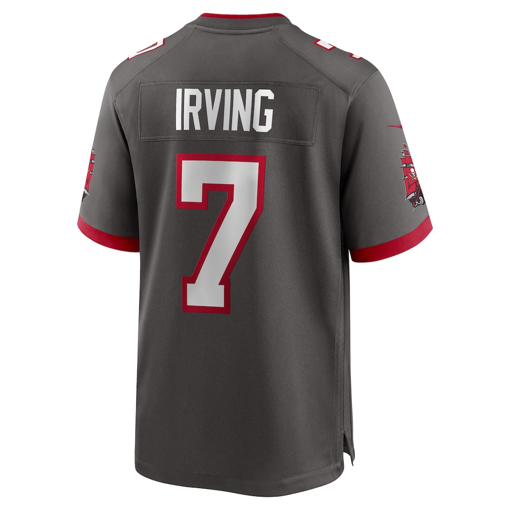 Jamed TB.Buccaneers #7 Bucky Irving Pewter Alternate Game Stitched Jerseys