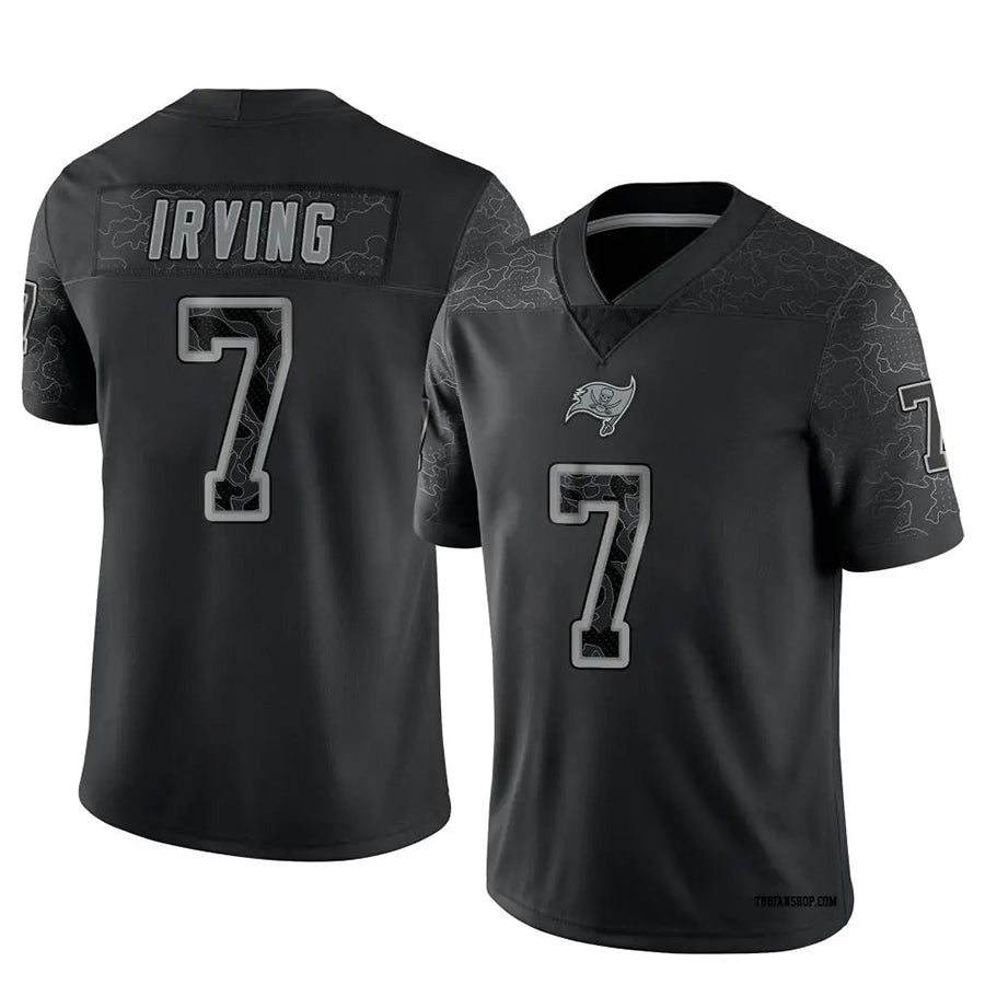 Jamed TB.Buccaneers #7 Bucky Irving Player Limited Black Reflective Stitched Jerseys