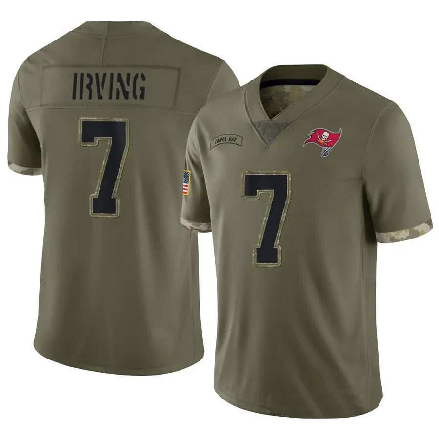 Jamed TB.Buccaneers #7 Bucky Irving Player Limited Olive Salute To Service Stitched Jerseys