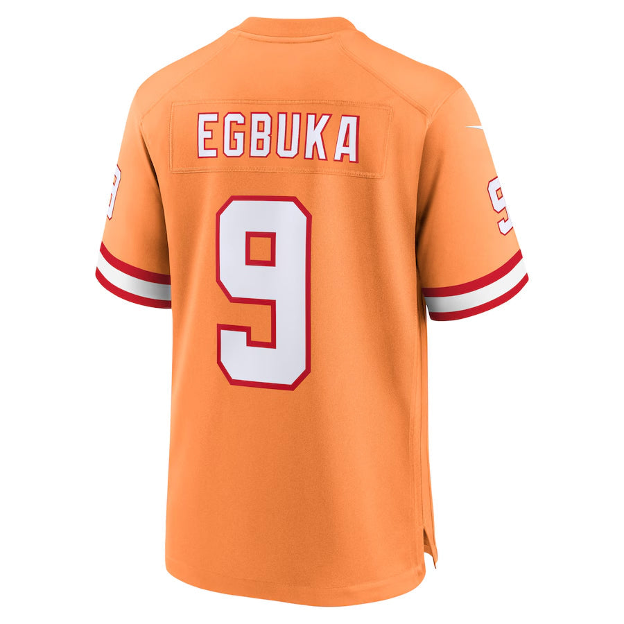 Jamed TB.Buccaneers #9 Emeka Egbuka Player Orange Home Game Stitched Jerseys