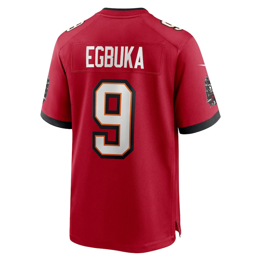Jamed TB.Buccaneers #9 Emeka Egbuka Player Red Home Game Stitched Jerseys