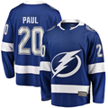 Jamed TB.Lightning #20 Nicholas Paul Blue Home Breakaway Player Jerseys
