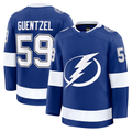 Jamed TB.Lightning #59 Jake Guentzel Blue Home Premium Jerseys