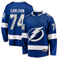 Jamed TB.Lightning #74 John Carlson Blue Home Breakaway Jerseys
