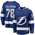 Jamed TB.Lightning #78 Emil Lilleberg Blue Home Premier Breakaway Player Jerseys