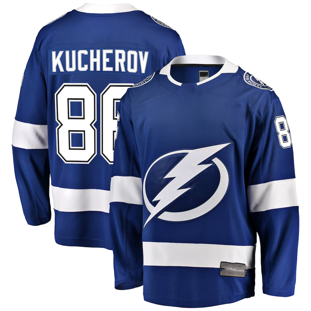 Jamed TB.Lightning #88 Nikita Kucherov Blue Home Breakaway Player Jerseys