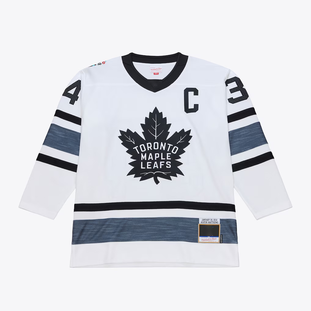 Jamed T.Maple Leafs Auston Matthews Mitchell & Ness White 2019 All-Star Game Power Play Jerseys