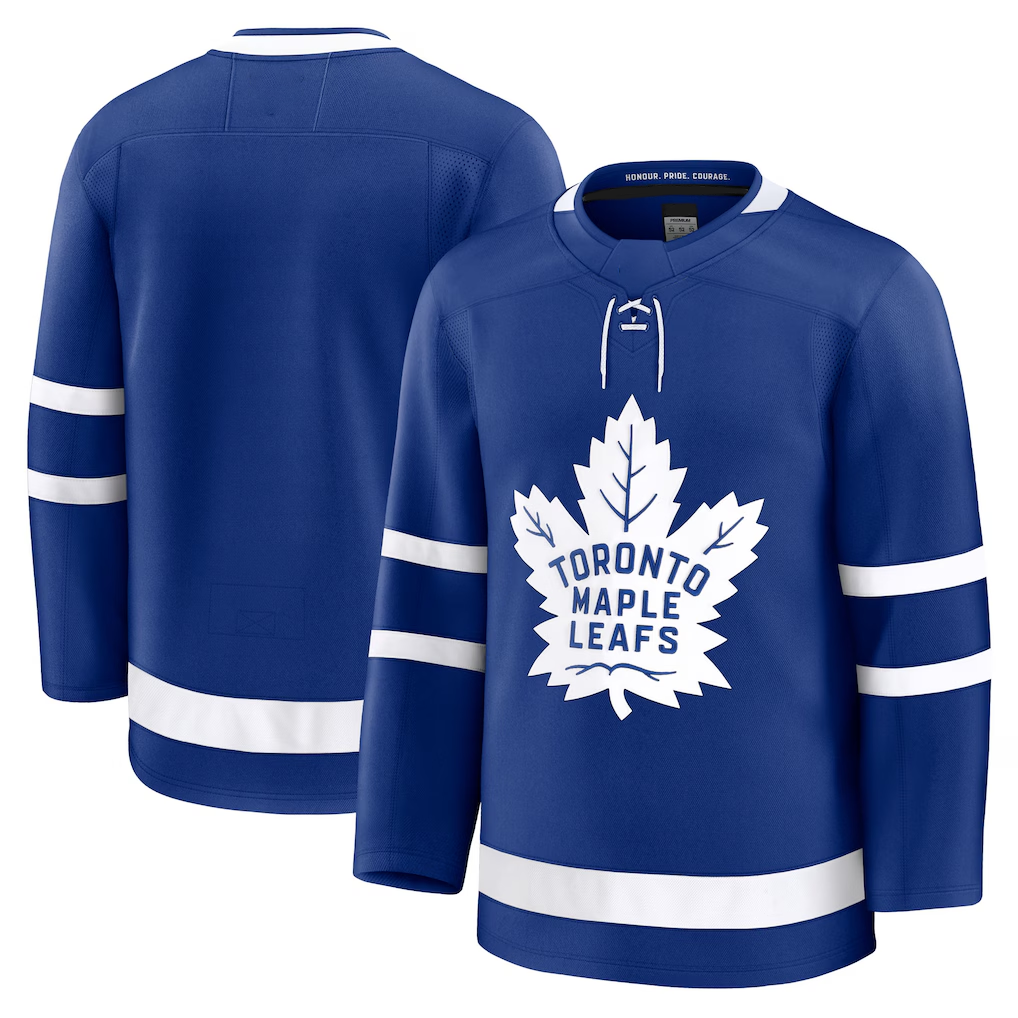 Jamed T.Maple Leafs Blue Home Premium Jerseys