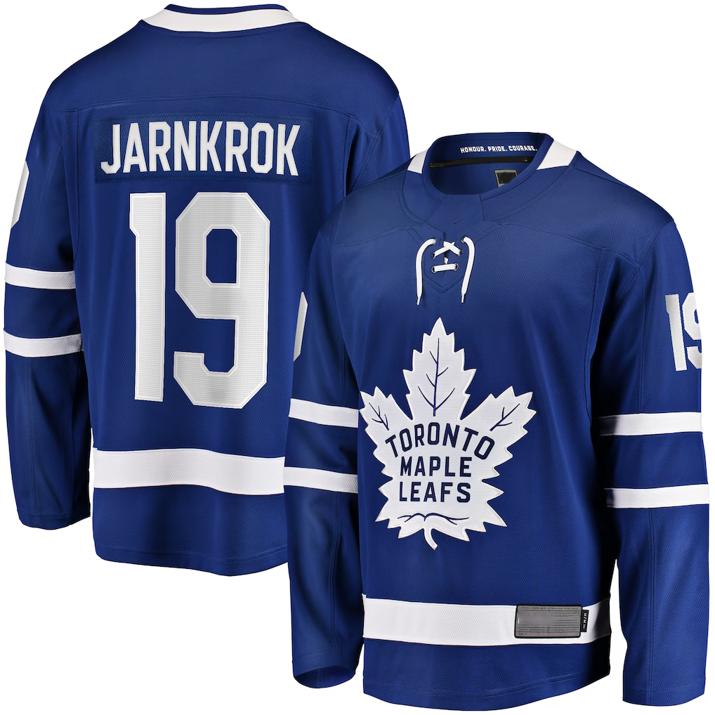Jamed T.Maple Leafs #19 Calle Jarnkrok Blue Home Breakaway Player Jerseys