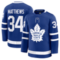 Jamed T.Maple Leafs #34 Auston Matthews Blue Home Premium Jerseys