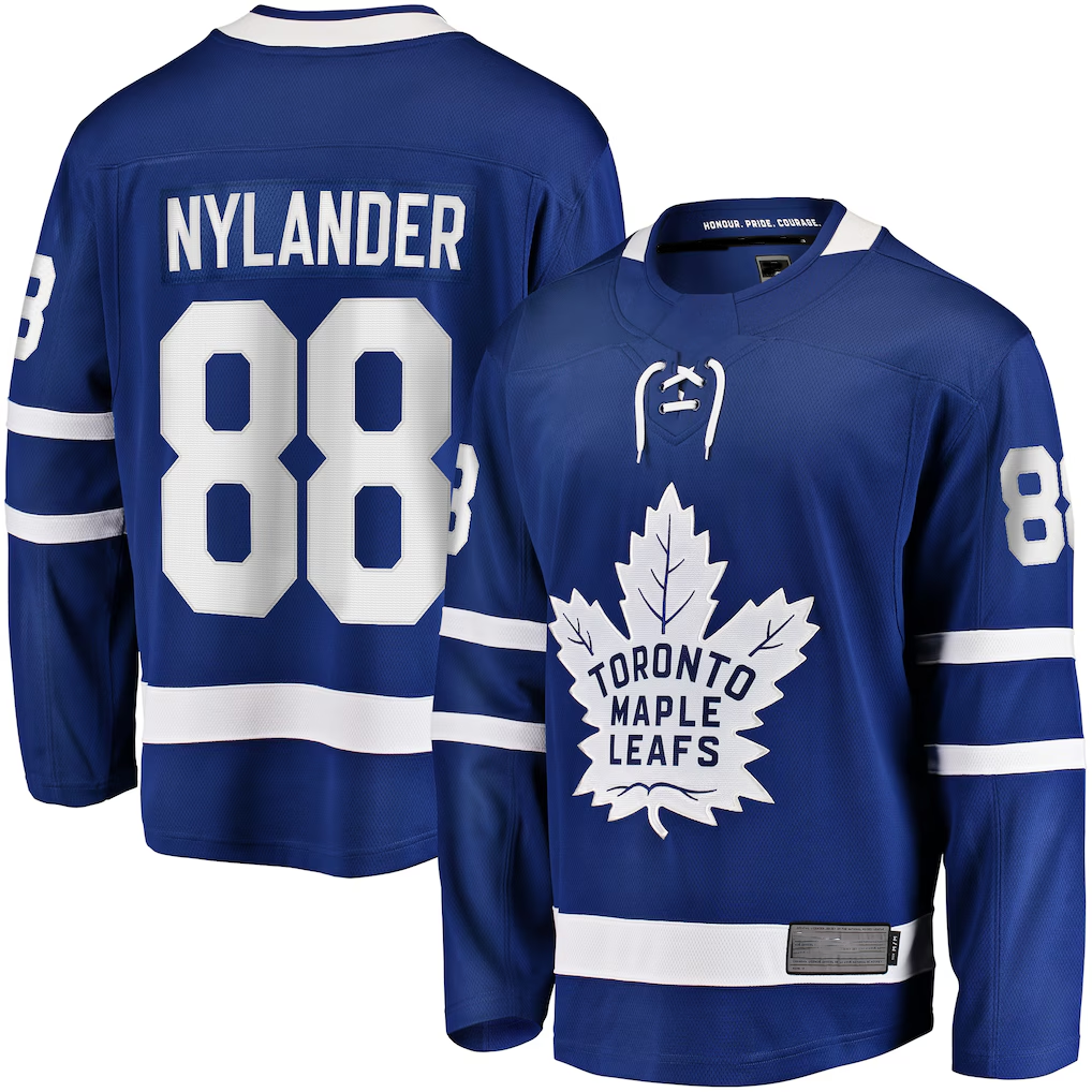 Jamed T.Maple Leafs #88 William Nylander Blue Home Breakaway Player Jerseys