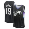 Jamed U.Jazz #19 Ace Bailey Fanatics Black 2025 Draft First Round Pick Fast Break Replica Jerseys - Statement Edition