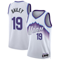 Jamed U.Jazz #19 Ace Bailey White Swingman Jerseys- Association Edition
