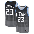 Jamed U.Jazz #23 Lauri Markkanen Fanatics Black 2025-2026 City Edition Fast Break Jerseys