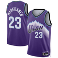 Jamed U.Jazz #23 Lauri Markkanen Purple Swingman Jerseys - Icon Edition