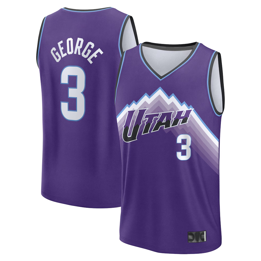 Jamed U.Jazz #3 Keyonte George Fanatics Purple Fast Break Jerseys - Icon Edition