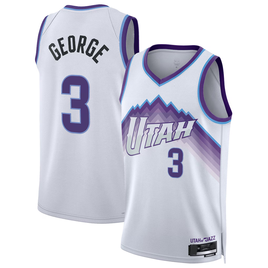 Jamed U.Jazz #3 Keyonte George White Swingman Jerseys - Association Edition