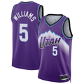 Jamed U.Jazz #5 Cody Williams Purple Swingman Jerseys - Icon Edition